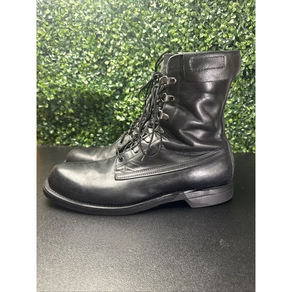 vintage Cove Shoe Company black leather military/combat boots Men's Size 12 D